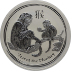 Australien 30 Dollars 2016 Year Of The Monkey - 1 kg Feinsilber